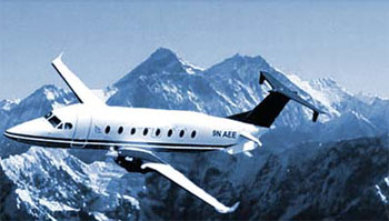 Mountian Flight in Nepal